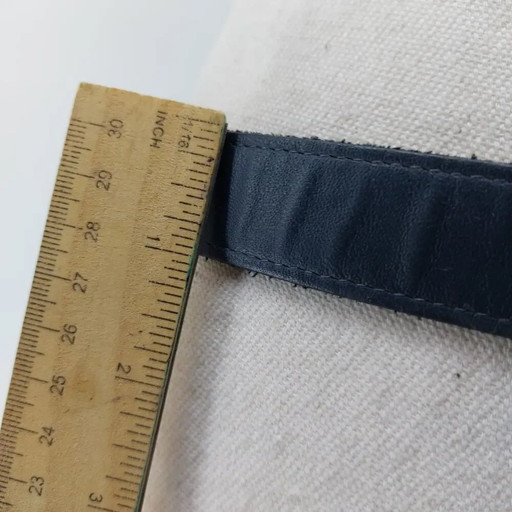 Gotcha Covered Navy Blue Concho Belt Vegan Leather Western L